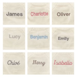 Bashful Cream Bunny with Personalised Cream Jumper