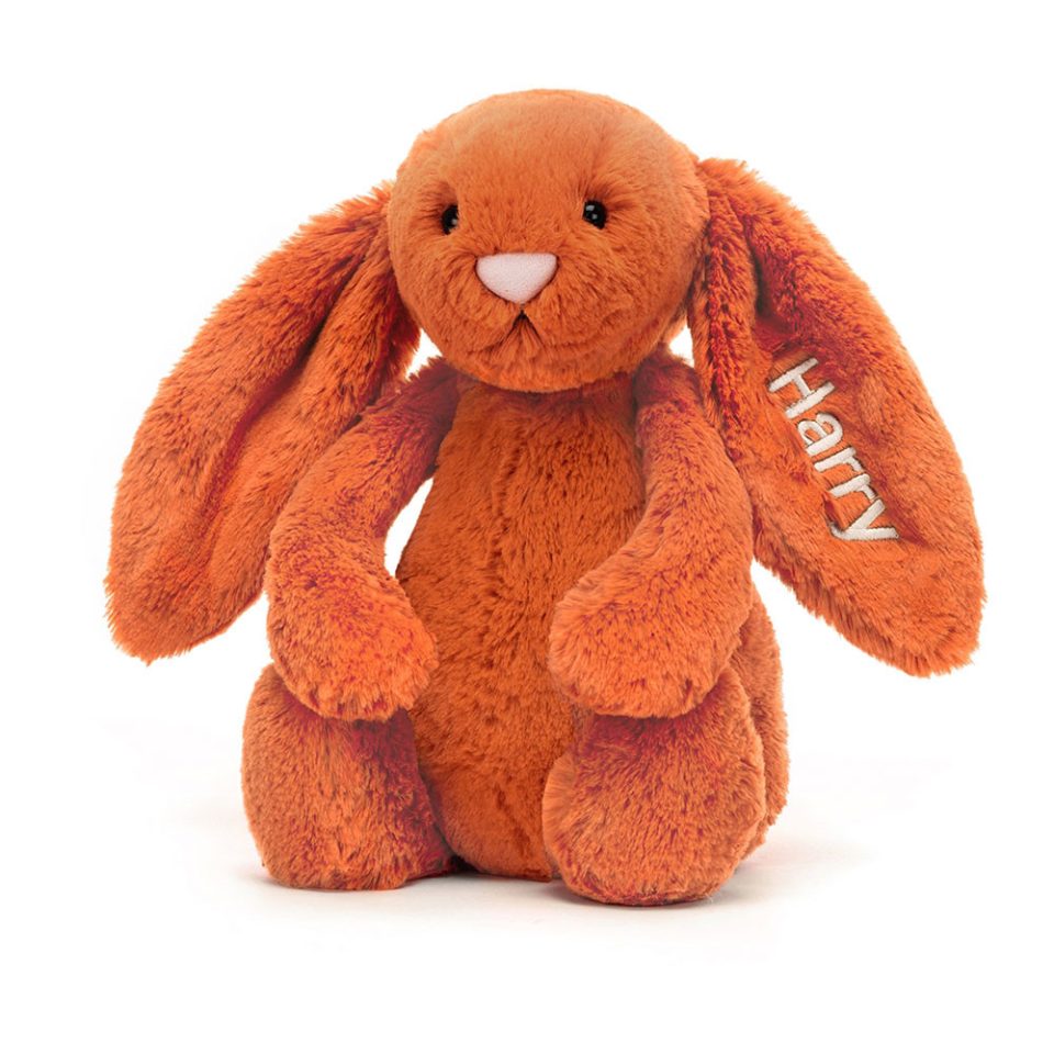 Personalised Bashful Tangerine Bunny Medium