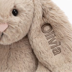Personalised Bashful Beige Bunny Medium