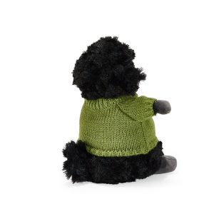 Wee Kiddo the Lamb with Green Sweater- Black