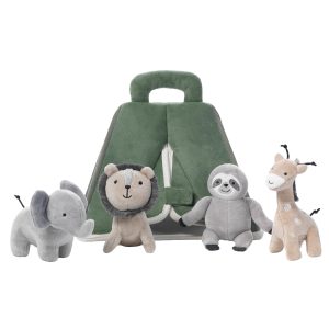 Safari Tent Interactive Plush Toy with Animals